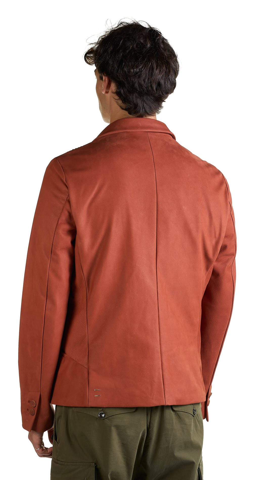 DANIELE BASTA LEATHER AND SILVER JACKET 